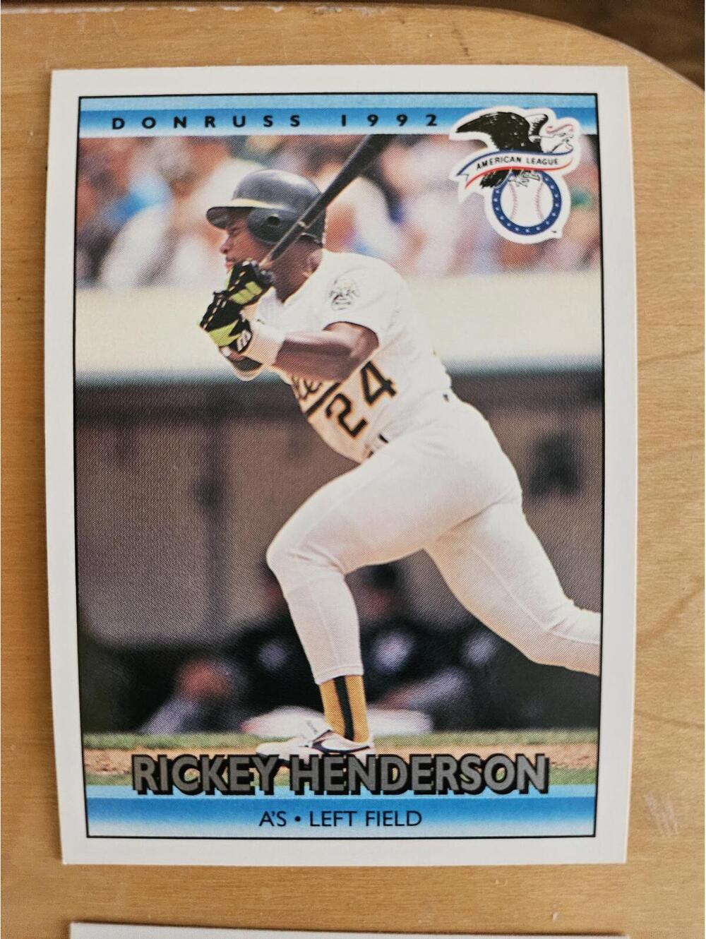 1992 Donruss #30 Rickey Henderson HOF All Star